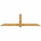 Ekena Millwork Eugene Rough Sawn Timber Gable Bracket, Western Red Cedar, 108"W x 31 1/2"H x 6"D x 6"F, 7/12 Pitch GBW108X31X0606EUG00RWR - alternate 1